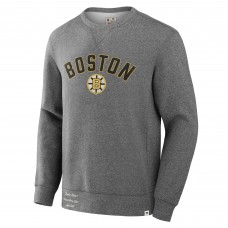 Кофта Boston Bruins Fanatics Heather Gray Decades Collection Legendary Fleece