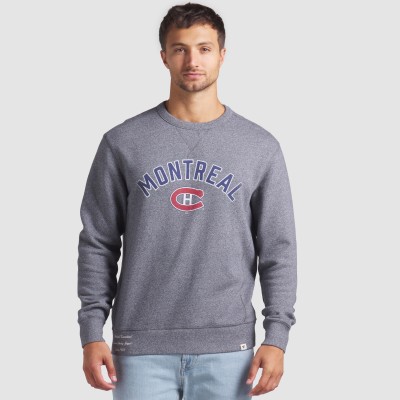 Montreal Canadiens Fanatics Heather Gray Decades Collection Legendary Fleece Pullover Sweatshirt