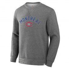 Montreal Canadiens Fanatics Heather Gray Decades Collection Legendary Fleece Pullover Sweatshirt Montreal Canadiens Fanatics Heather Gray Decades Collection Legendary Fleece Pullover Sweatshirt