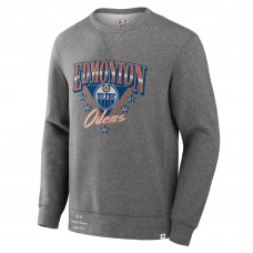 Кофта Edmonton Oilers Fanatics Heather Gray Decades Collection Legendary Fleece