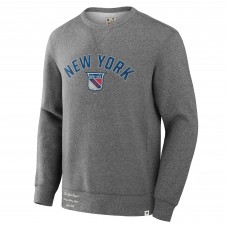 Кофта New York Rangers Fanatics Heather Gray Decades Collection Legendary Fleece Кофта New York Rangers Fanatics Heather Gray Decades Collection Legendary Fleece