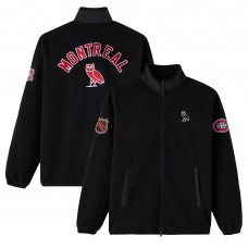 Кофта на молнии Montreal Canadiens OVO x NHL Black Microfleece Mock Neck