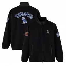 Кофта на молнии Toronto Maple Leafs OVO x NHL Black Microfleece Mock Neck