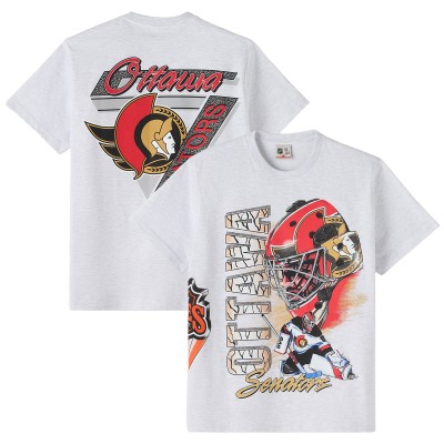 Ottawa Senators OVO x NHL Heather Gray Retro T-Shirt