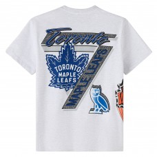 Футболка Toronto Maple Leafs OVO x NHL Heather Gray Retro