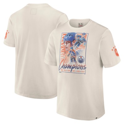 Футболка Edmonton Oilers Fanatics White Decades Collection Timeless