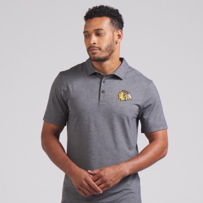 Поло Chicago Blackhawks lululemon Heather Black Evolution