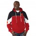 Calgary Flames Starter Red/Black Power Forward Full-Zip Hoodie
