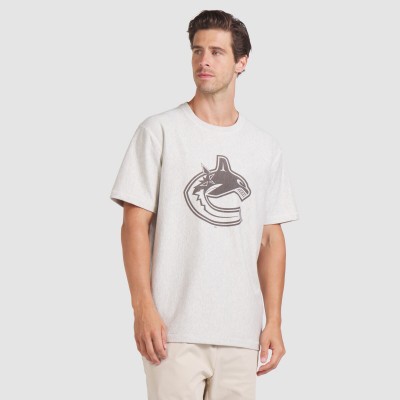 Vancouver Canucks Fanatics Cream Made in Canada T-Shirt