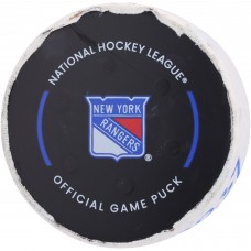 Jake Guentzel Carolina Hurricanes Fanatics Authentic Game-Used Goal Puck from 2024 Stanley Cup Playoffs Second Round Game 2 vs. New York Rangers - First of Two Goals Scored