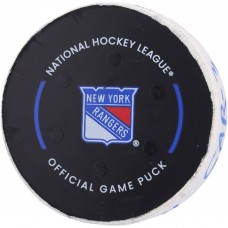 Jake Guentzel Carolina Hurricanes Fanatics Authentic Game-Used Goal Puck from 2024 Stanley Cup Playoffs Second Round Game 2 vs. New York Rangers - Second of Two Goals Scored