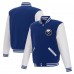 Бомбер Buffalo Sabres JH Design Royal/White Reversible Varsity