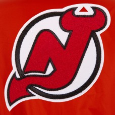 New Jersey Devils JH Design Red/White Reversible Varsity Full-Snap Jacket New Jersey Devils JH Design Red/White Reversible Varsity Full-Snap Jacket