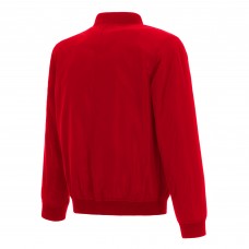 Кофта на молнии Carolina Hurricanes JH Design Red Nylon Bomber