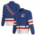 New York Rangers JH Design Royal Nylon Bomber Full-Zip Jacket