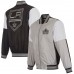 Los Angeles Kings JH Design Gray Nylon Bomber Full-Zip Jacket