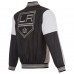 Los Angeles Kings JH Design Gray Nylon Bomber Full-Zip Jacket