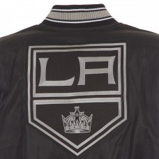 Los Angeles Kings JH Design Gray Nylon Bomber Full-Zip Jacket