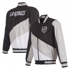 Los Angeles Kings JH Design Black Nylon Bomber Full-Zip Jacket