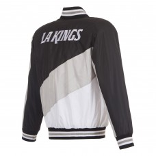 Los Angeles Kings JH Design Black Nylon Bomber Full-Zip Jacket