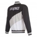 Los Angeles Kings JH Design Black Nylon Bomber Full-Zip Jacket