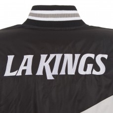 Los Angeles Kings JH Design Black Nylon Bomber Full-Zip Jacket