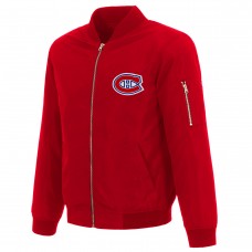 Кофта на молнии Montreal Canadiens JH Design Red Nylon Bomber