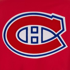 Montreal Canadiens JH Design Red Poly-Twill Full-Snap Jacket