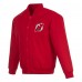New Jersey Devils JH Design Red Poly-Twill Full-Snap Jacket