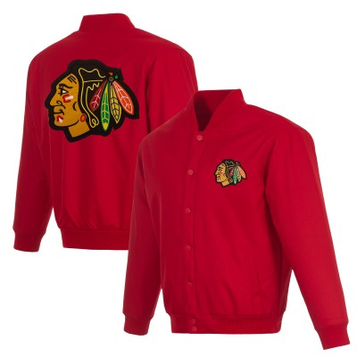 Бомбер Chicago Blackhawks JH Design Poly-Twill - Red