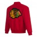 Бомбер Chicago Blackhawks JH Design Poly-Twill - Red