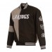 Los Angeles Kings JH Design Black Poly-Twill Full-Snap Jacket
