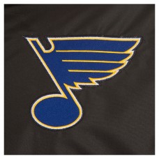 Бомбер St. Louis Blues JH Design Reversible Classic Nylon & Faux Leather - Black