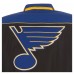 Бомбер St. Louis Blues JH Design Reversible Classic Nylon & Faux Leather - Black