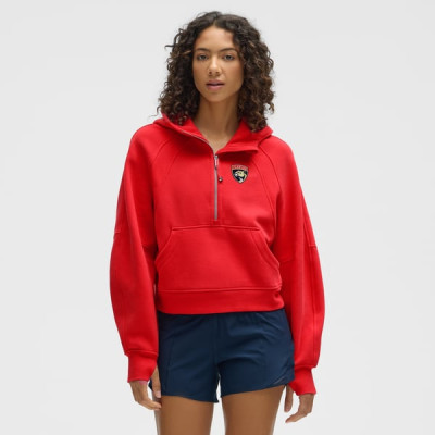Женская толстовка Florida Panthers lululemon Red Scuba Oversized Half-Zip