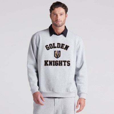 Vegas Golden Knights lululemon Heathered Core Ultra Light Grey Steady State Crew