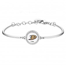 Anaheim Ducks Brosway Silver Team Bracelet