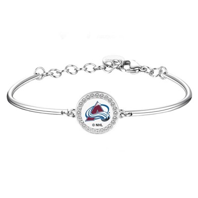 Colorado Avalanche Brosway Silver Team Bracelet