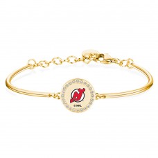 New Jersey Devils Brosway Gold Team Bracelet New Jersey Devils Brosway Gold Team Bracelet