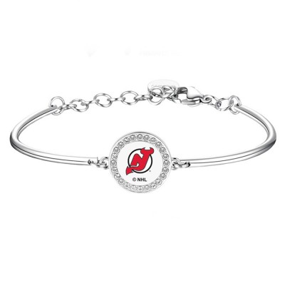 New Jersey Devils Brosway Silver Team Bracelet