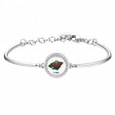 Minnesota Wild Brosway Silver Team Bracelet Minnesota Wild Brosway Silver Team Bracelet