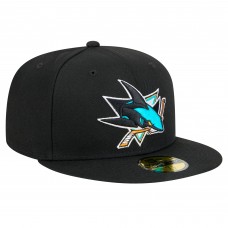 Бейсболка San Jose Sharks New Era Black Core 59FIFTY