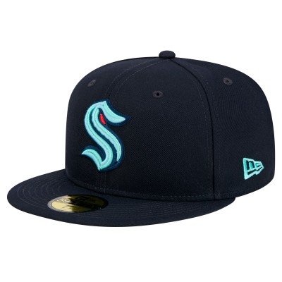 Бейсболка Seattle Kraken New Era Core 59FIFTY - Deep Sea Blue