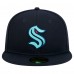 Бейсболка Seattle Kraken New Era Core 59FIFTY - Deep Sea Blue