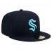 Бейсболка Seattle Kraken New Era Core 59FIFTY - Deep Sea Blue