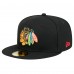 Бейсболка Chicago Blackhawks New Era Black Core 59FIFTY