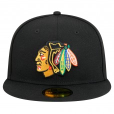 Бейсболка Chicago Blackhawks New Era Black Core 59FIFTY Бейсболка Chicago Blackhawks New Era Black Core 59FIFTY