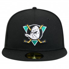 Бейсболка Anaheim Ducks New Era Black Core 59FIFTY