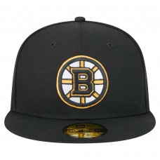 Boston Bruins New Era Black Core 59FIFTY Fitted Hat