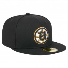 Boston Bruins New Era Black Core 59FIFTY Fitted Hat